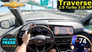 Career Overview 2025 Chevrolet Traverse LT 2.5L (328 HP) 🚙 Highway POV Drive with Fuel Consumption Mileage MPG