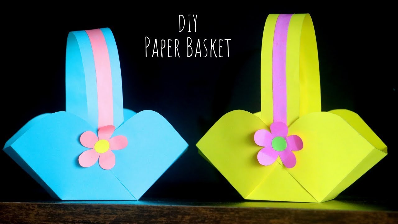 DIY Paper Basket Easy | Easter Basket Ideas | Paper Craft Ideas for