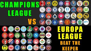 Champions League vs Europa League - Beat The Keeper Marble Race / Marble Race King