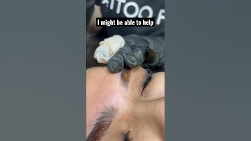 What to do with your gray tattooed eyebrows. #microblading #powderbrows #ombrebrows