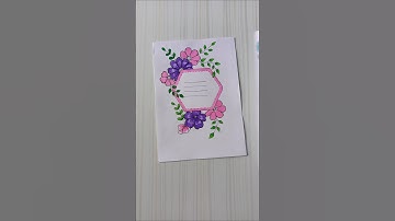 Floral Hexagon Border Design/6 easy border design/Border design/Project/Priyanka Gunwal #shorts