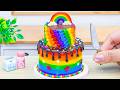 Amazing Mini Rainbow Cake Recipes🌈 Colorful Chocolate Cake Decorating | Tiny Cakes World