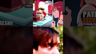 luffy shocked meme random humor anime shorst otaku luffy onepiece