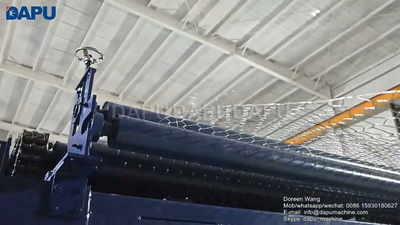 Full automatic gabion mesh netting machine production line