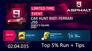 A run of the j50 car hunt riot event which is ongoing right now in
asphalt 9 legends on nintendo switch, very strange track where main
test ...