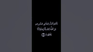 لأانتم أشد رهبة في صدورهم🎍🍁💐🍀سورة الحشر🌺بصوت ماهر المعيقلي🎄🌿كرومات_آيات قرآنيه🥀