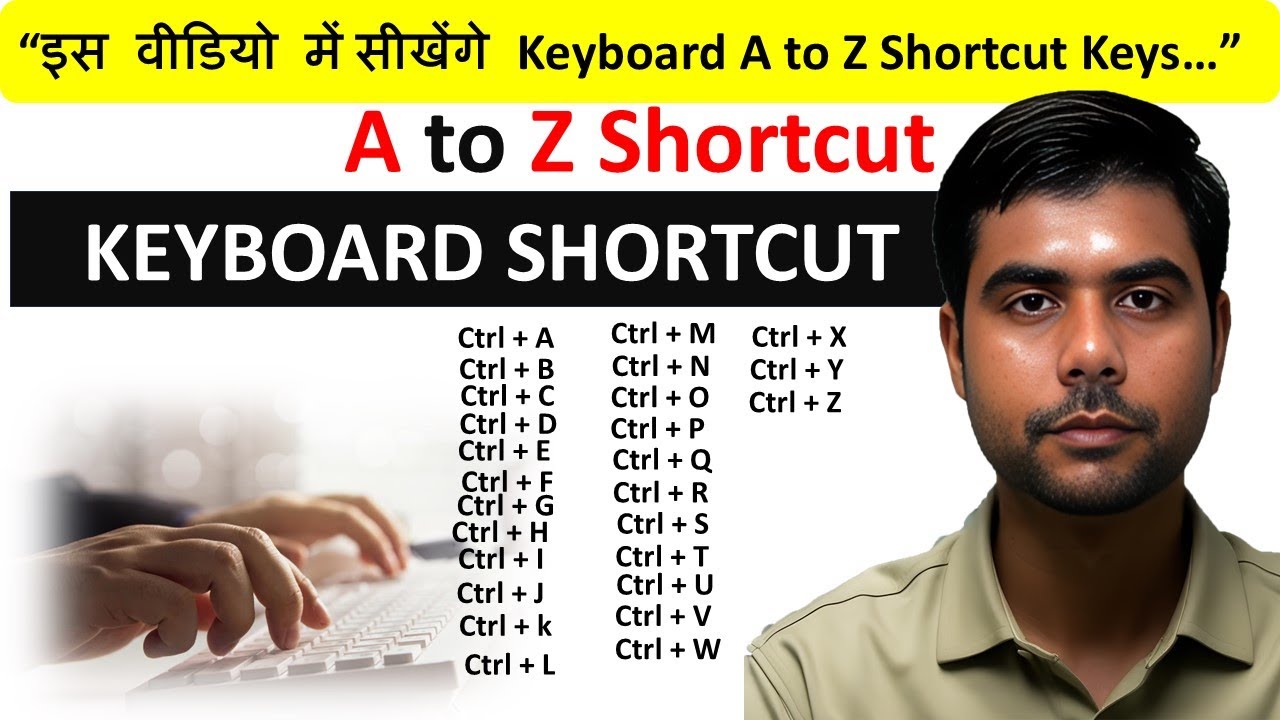 Keyboard A to Z Shortcut Keys | सभी Computer Shortcut Keys एक वीडियो ...