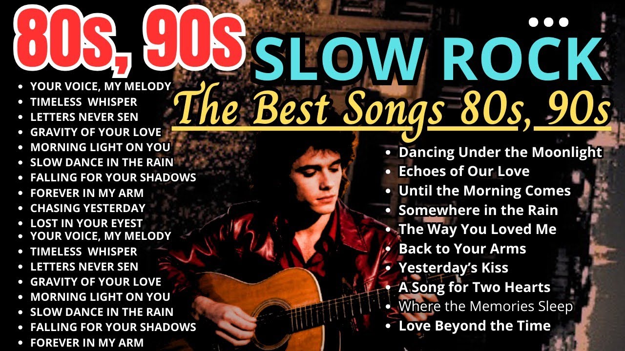 Vintage 80s 90s Slow Rock ️ Emotional Romantic Songs for Peaceful ...