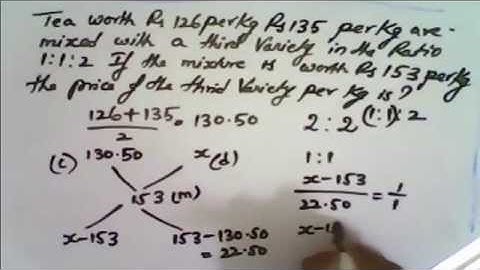 Alligation or Mixture Aptitude question10