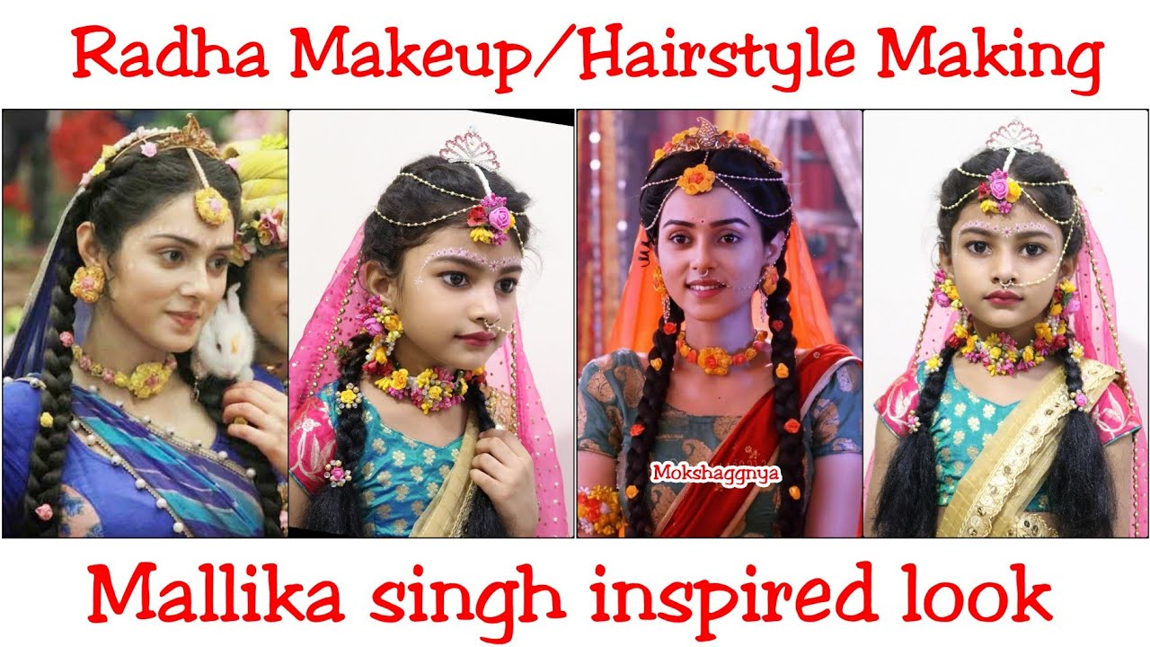 Baby Radha Look 2019 | Girl Radha Makeup/ Getup - YouTube