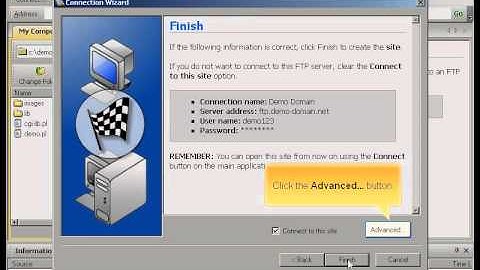 Configuring accounts in WS_FTP