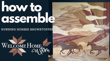 How to Assemble Running horses - A digital laser cut file by Welcome Home Custom