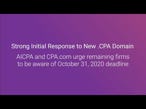 Strong initial response to new .CPA domain