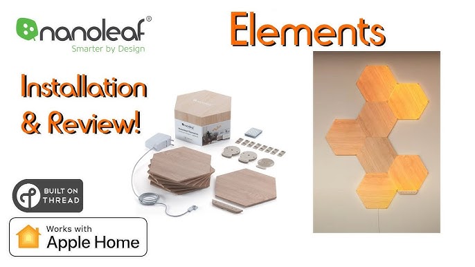 YouTube Nanoleaf with Elements FEATURES Wood design - SMART