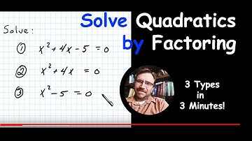 How to Solve Quadratic Equations By Factoring - Only 3 lofi Types