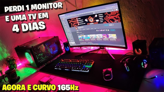 Monitor gamemax 27 preto curvo 165hz 1440p 1ms - Áudio, TV, vídeo e  fotografia - Conjunto Nova Pampulha (Justinópolis), Ribeirão das Neves  1251054880