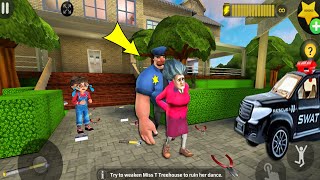 Scary Teacher 3D - with nick and tani troll Miss T fell face down part 4964 #scaryteacher3d