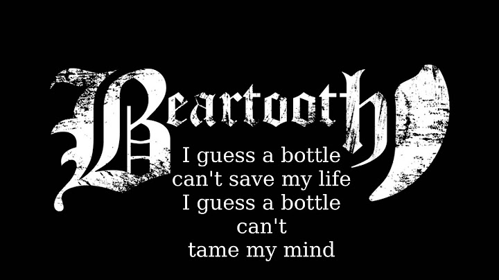 I have a problem beartooth lyrics