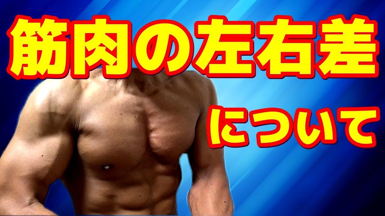 筋トレq A 筋肉の左右差について Youtube 筋トレq A 筋肉の左右差について Youtube