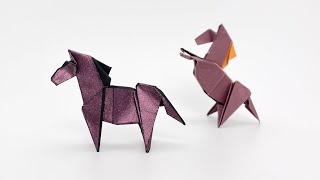 Origami Ferghana Horse 🐎 | How to make a handsome and realistic Ferghana horse