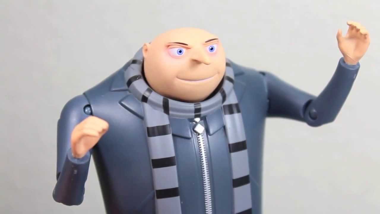 Despicable Me 2 Gru With H Shooter Deluxe Movie Action Figure Review Youtube