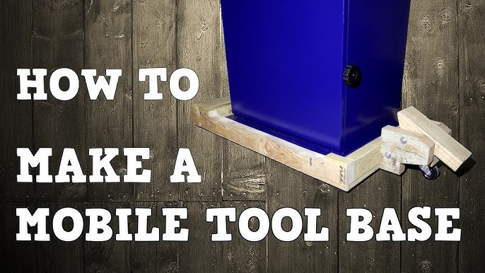 Build An Easy Low Profile Mobile Base For Your Shop Tools! 