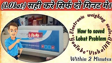 Solved Low Battery Problem In Electronic Weight Machine  #Lobat_Electronic_weightmachine