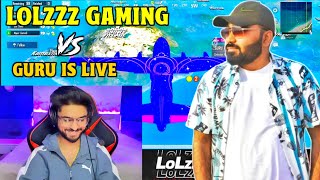 Fir Se Aek Bar 1 v 3 LoLzZz Gaming vs Guru is Live Youtuber vs Youtuber Bgmi Video i Rush AJ