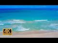 Ocean waves with guitar music for relaxation  white noise for sleep  meditation spa study music