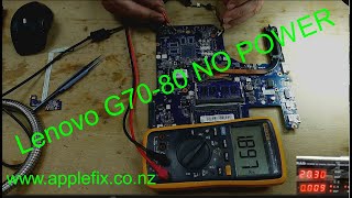 Lenovo Laptop G70-80 No Power Shorted It8586E Power Ic Laptop Repair In Hamilton New Zealand
