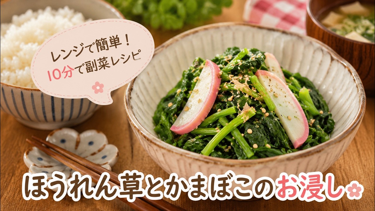 ほうれん草 おひたし レンジ
