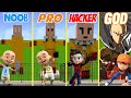 Minecraft Noob vs Pro vs Hacker vs God: Boboiboy Upin Ipin Ejen Ali Membuat Kandang Saitama