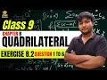 Class 9 Maths Ex 8.2 Q1 to Q6 | Quadrilaterals Full Solution in Hindi Sunny Bhaiya | NCERT Chapter 8