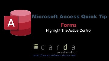 Microsoft Access - Quick Tip - Highlight The Active Control