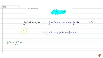 Find the integral `int(a x^2+b x+c)dx`...