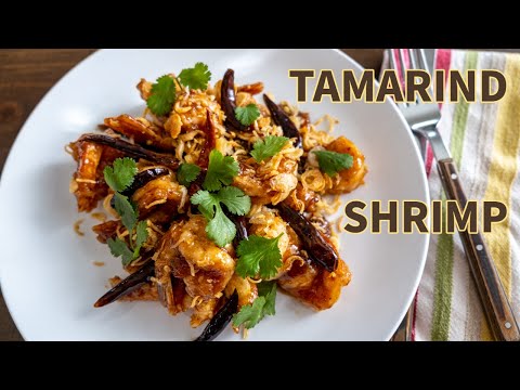 Tamarind Shrimp Recipe ♥ กุ้งทอดซอสมะขาม ♥ Episode 277