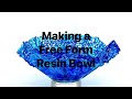 Free form resin bowl with alcohol ink  tutorial 2