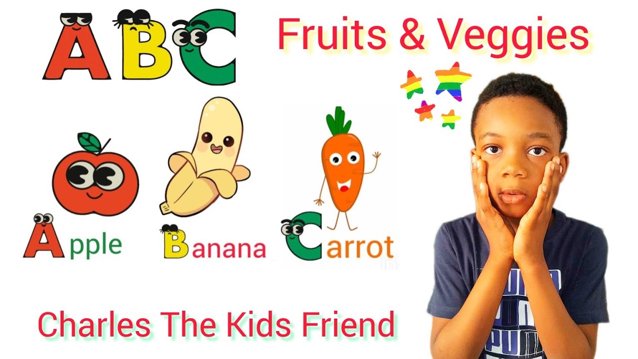 ABC Fruits and Vegetables for Kids | A to Z Learning Video