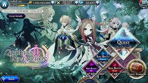 The Alchemist Code - Godless Revolution || Dark Julia Hard Boss (Full Auto)