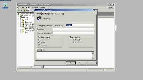 Créer un groupe dans Active Directory