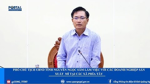 Phó Chủ tịch UBND tỉnh Nguyễn Ngọc Sâm làm việc với các doanh nghiệp sản xuất mì