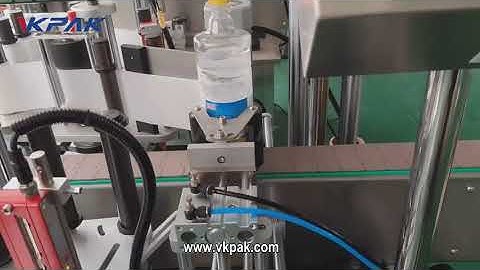 VK-OSL-P Flat Bottle Single Sided Labeller, Round Bottle Wrap Around Label Applicator Machine