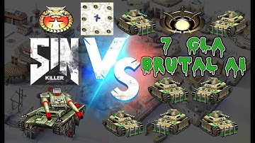 Improved AI! [1v7]China Vs 7 Brutal GLA AI|Whiteout|Command & Conquer Generals|Modded AI