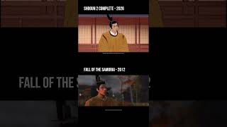 Shogun 2 Complete vs 2012 Original Cutscene Graphics Comparison #shogun2 #totalwar #rts