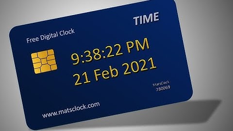 MatsClock 280069 - Free Digital Clock for PowerPoint Presentation Slides