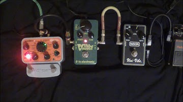 MXR Uni-Vibe VS.TC Viscous Vibe VS. Source Audio Orbital Modulator VIBE Shootout Part 2