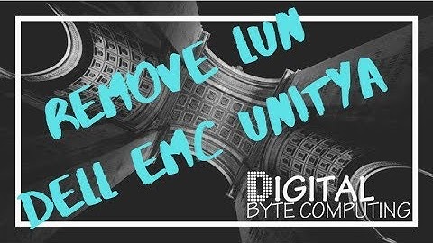 How to REMOVE A LUN from a DELL EMC UNITY SAN