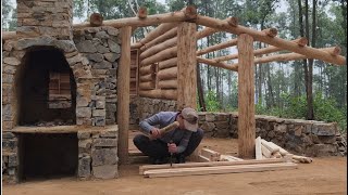The talented young man spent 20 days building a house of stone and wood, from start to finish