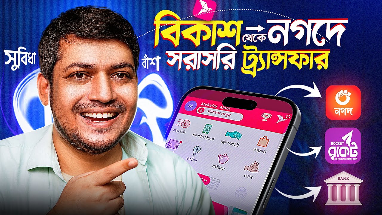 ব্যাংক, বিকাশ, নগদ এখন কানেক্টেড | টাকা পাঠানো সহজ, দ্রুত, সাশ্রয়ী। ডিজিটাল লেনদেনের নতুন সুযোগ।