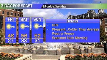 Purdue Weather - 30 Second Forecast 10/24/13